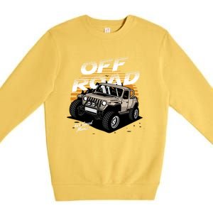 Offroad 4x4 Speed Iac Outdoor Mud Truck Gift Premium Crewneck Sweatshirt