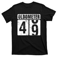 Oldometer 49 Vintage Funny 49th Birthday Gift Idea T-Shirt