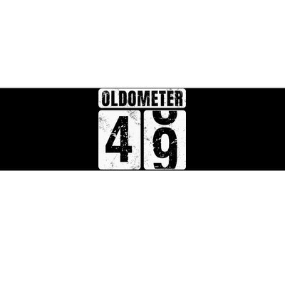 Oldometer 49 Vintage Funny 49th Birthday Gift Idea Bumper Sticker