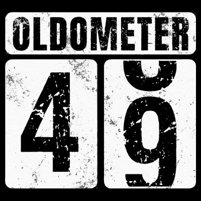 Oldometer 49 Vintage Funny 49th Birthday Gift Idea T-Shirt