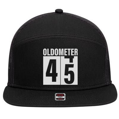 Oldometer 45 Years Fun 7 Panel Mesh Trucker Snapback Hat