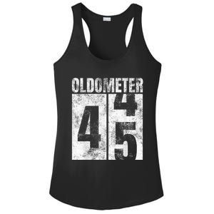 Oldometer 44-45 yrs old Man Woman Bday Graphic 45th Birthday Ladies PosiCharge Competitor Racerback Tank