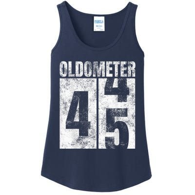 Oldometer 44-45 yrs old Man Woman Bday Graphic 45th Birthday Ladies Essential Tank