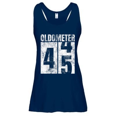 Oldometer 44-45 yrs old Man Woman Bday Graphic 45th Birthday Ladies Essential Flowy Tank