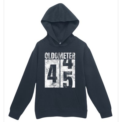 Oldometer 44-45 yrs old Man Woman Bday Graphic 45th Birthday Urban Pullover Hoodie