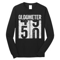 Oldometer 50  50th Birthday Long Sleeve Shirt