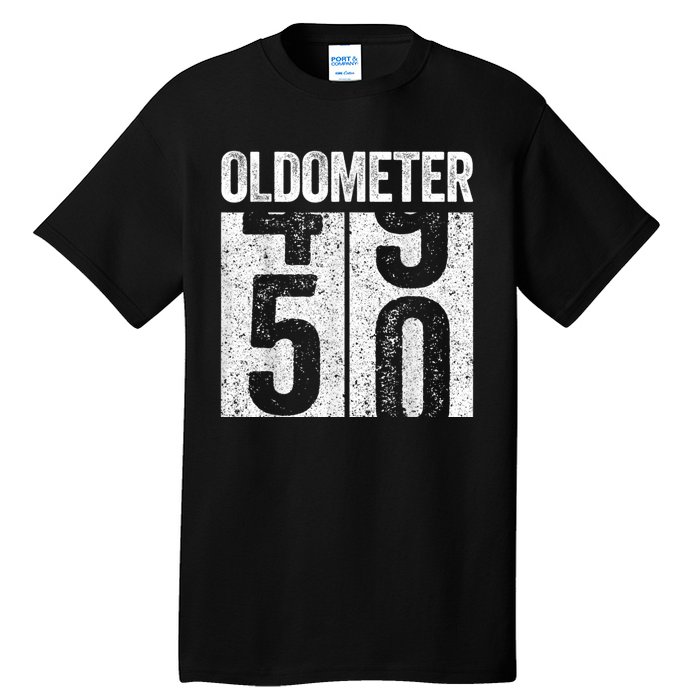 Oldometer 50  50th Birthday Tall T-Shirt