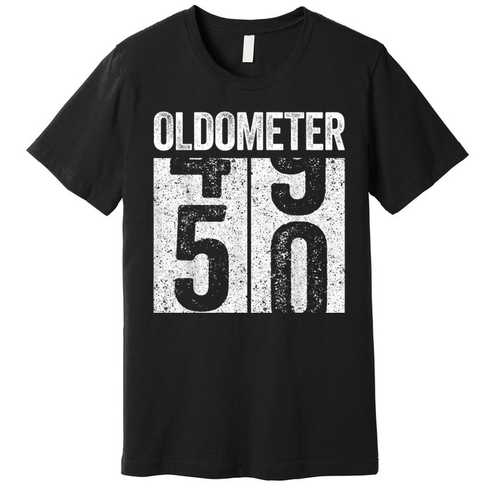 Oldometer 50  50th Birthday Premium T-Shirt