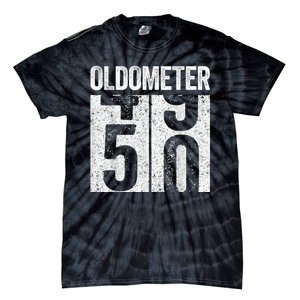 Oldometer 50  50th Birthday Tie-Dye T-Shirt