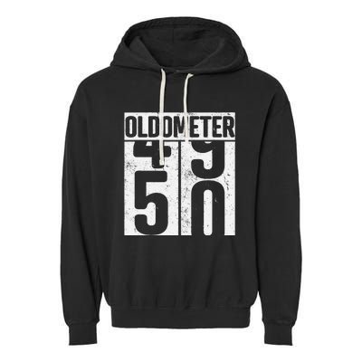 Oldometer 50 50th Birthday Oldometer Garment-Dyed Fleece Hoodie