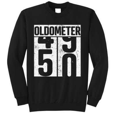 Oldometer 50 50th Birthday Oldometer Sweatshirt