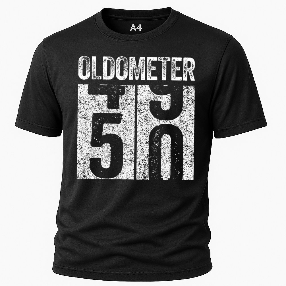 Oldometer 50 50th Birthday Cooling Performance Crew T-Shirt