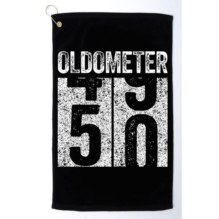 Oldometer 50 50th Birthday Golf Towel
