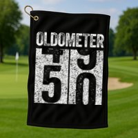 Oldometer 50 50th Birthday Golf Towel
