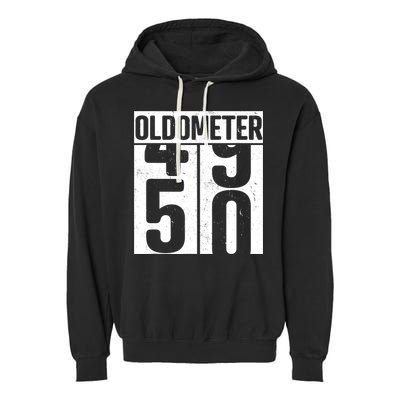 Oldometer 50 50th Birthday Oldometer Garment-Dyed Fleece Hoodie