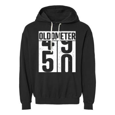 Oldometer 50 50th Birthday Oldometer Garment-Dyed Fleece Hoodie