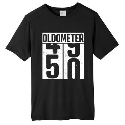 Oldometer 50 50th Birthday Oldometer Tall Fusion ChromaSoft Performance T-Shirt