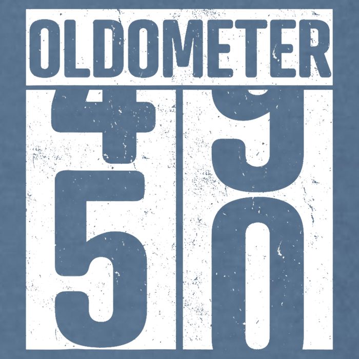 Oldometer 50 50th Birthday Oldometer Garment-Dyed Sweatshirt