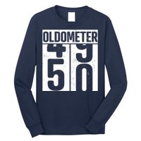 Oldometer 50 50th Birthday Oldometer Long Sleeve Shirt