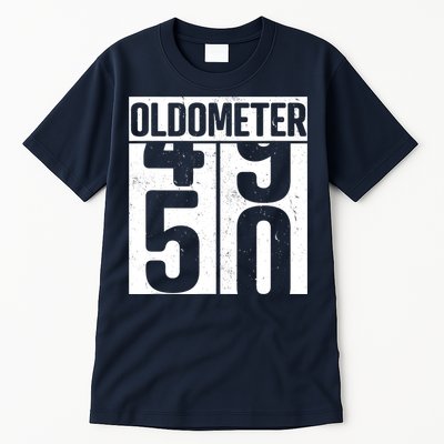 Oldometer 50 50th Birthday Oldometer Tall T-Shirt