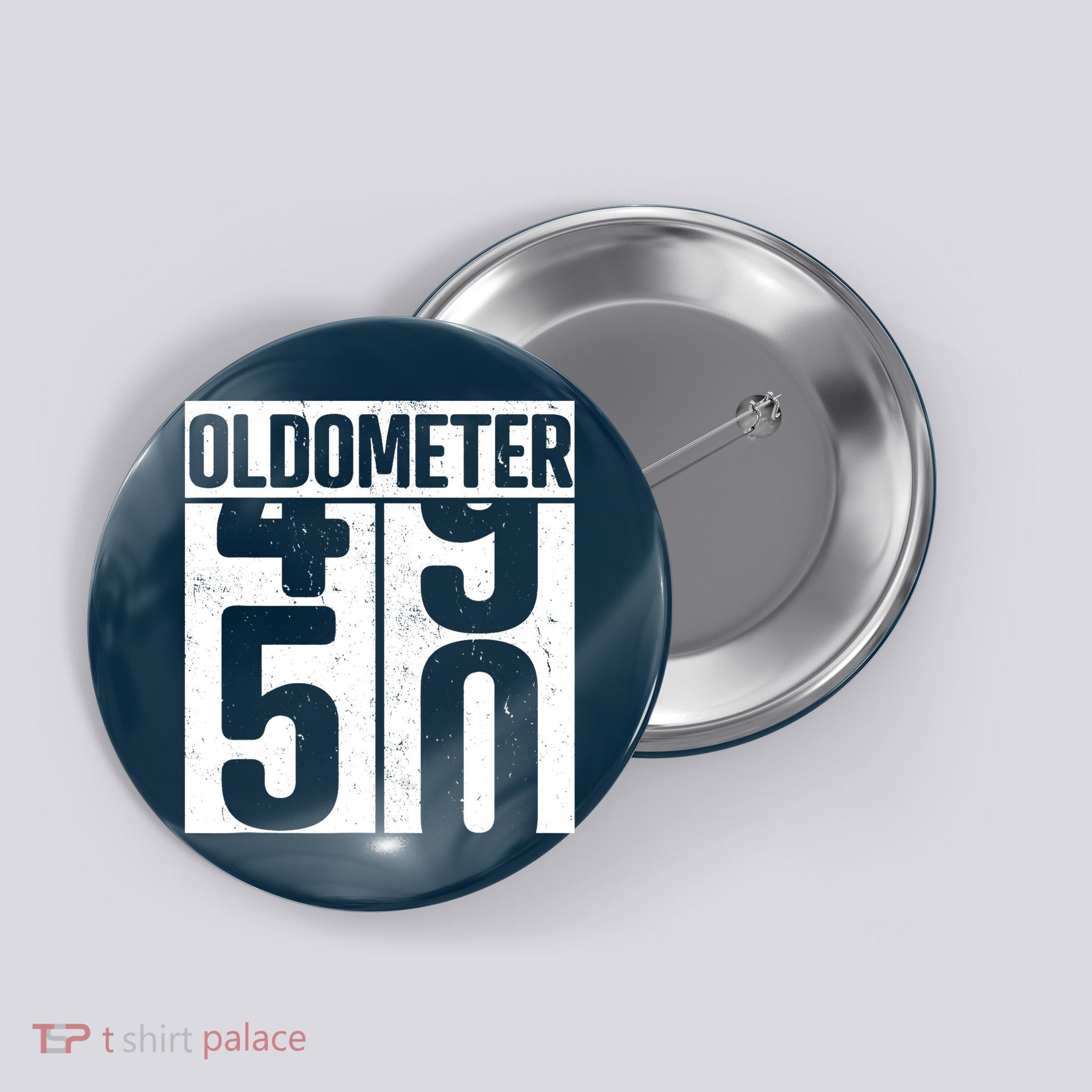 Oldometer 50 50th Birthday Oldometer Button