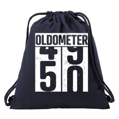 Oldometer 50 50th Birthday Oldometer Drawstring Bag