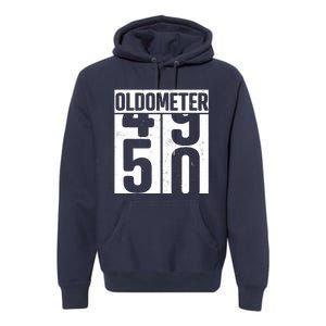 Oldometer 50 50th Birthday Oldometer Premium Hoodie