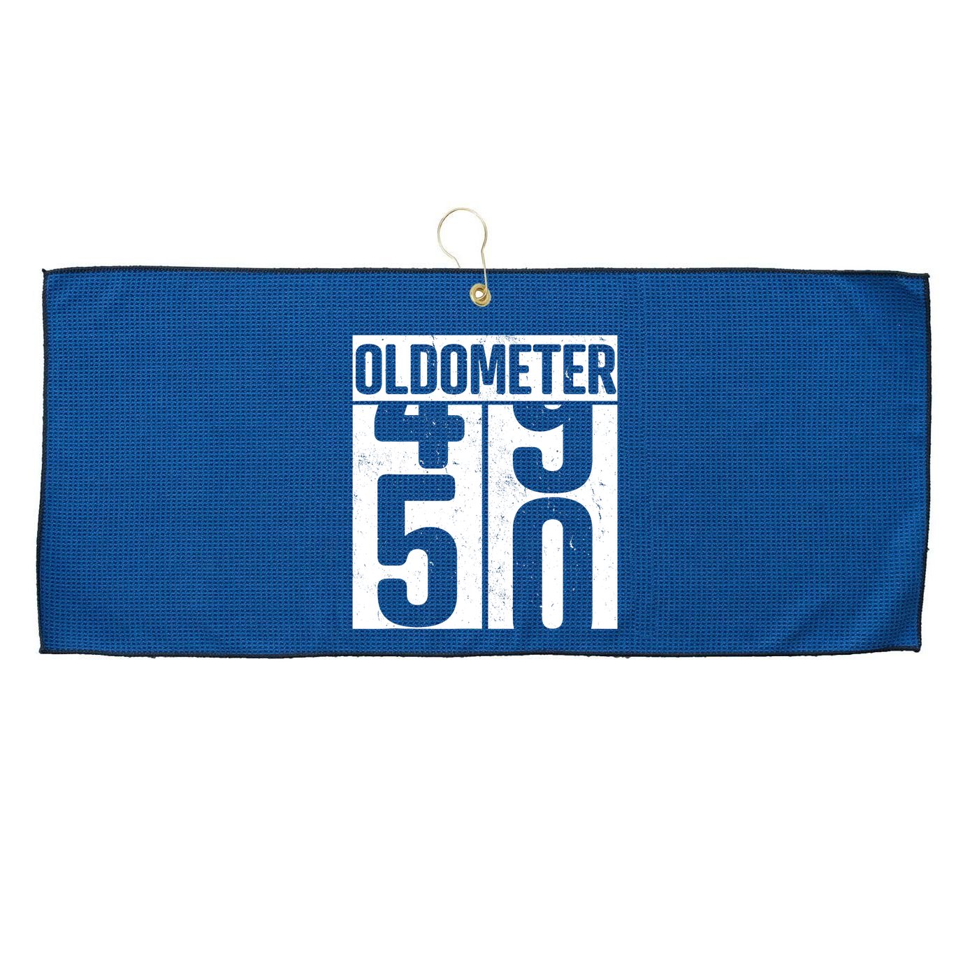 Oldometer 50 50th Birthday Oldometer Large Microfiber Waffle Golf Towel