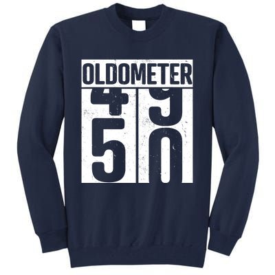 Oldometer 50 50th Birthday Oldometer Tall Sweatshirt