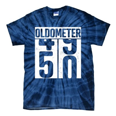 Oldometer 50 50th Birthday Oldometer Tie-Dye T-Shirt