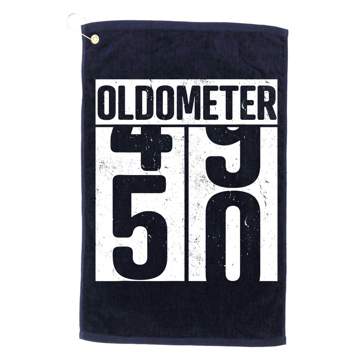 Oldometer 50 50th Birthday Oldometer Golf Towel