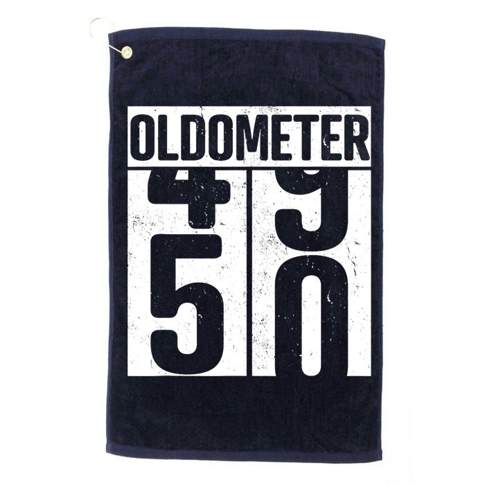 Oldometer 50 50th Birthday Oldometer Golf Towel