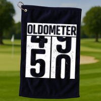 Oldometer 50 50th Birthday Oldometer Golf Towel