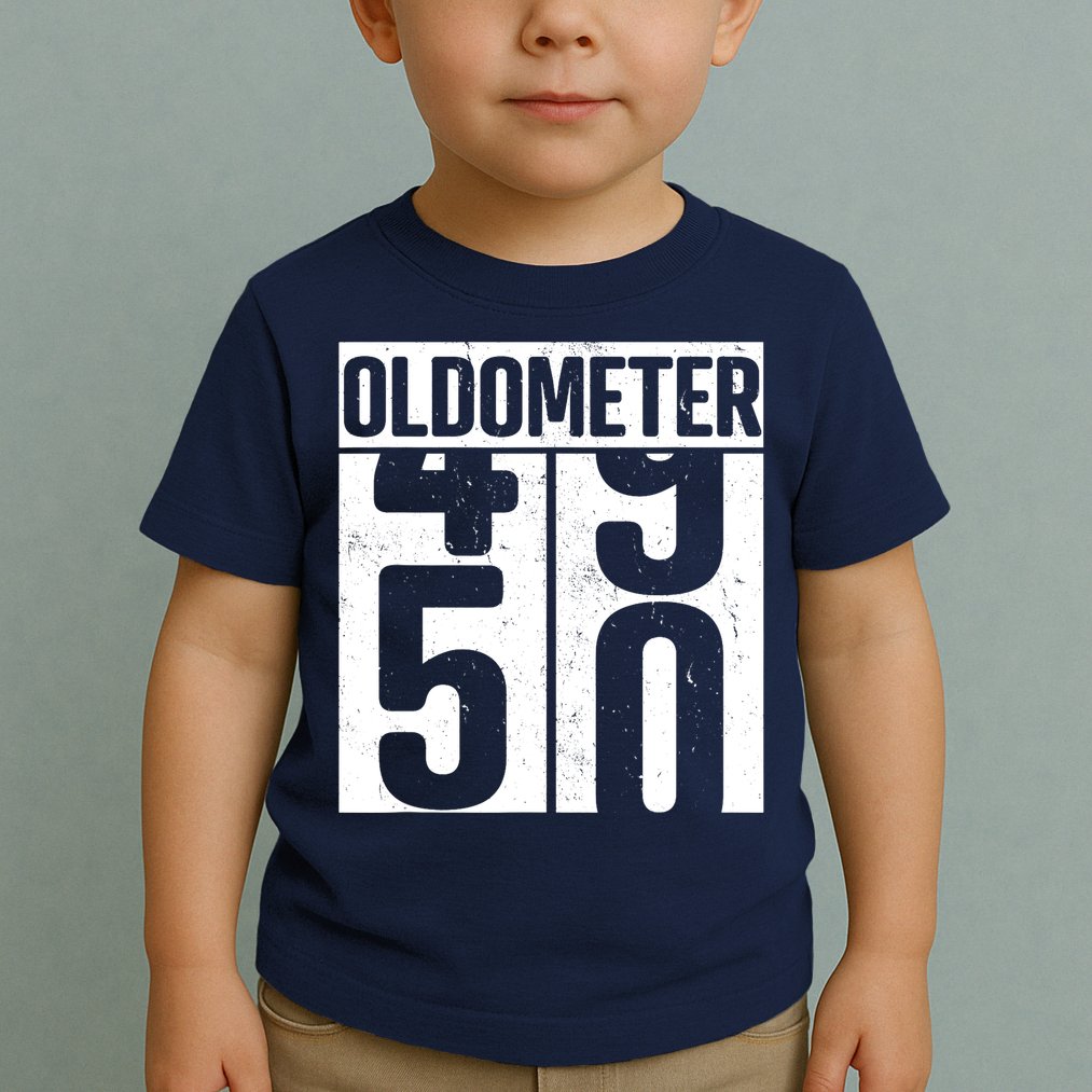 Oldometer 50 50th Birthday Oldometer Toddler T-Shirt