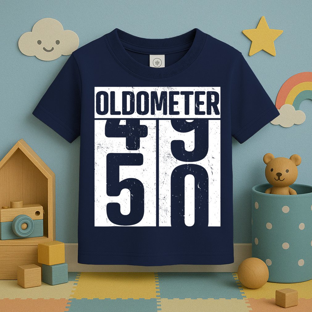 Oldometer 50 50th Birthday Oldometer Toddler T-Shirt