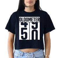Oldometer 50 50th Birthday Oldometer Crop Top