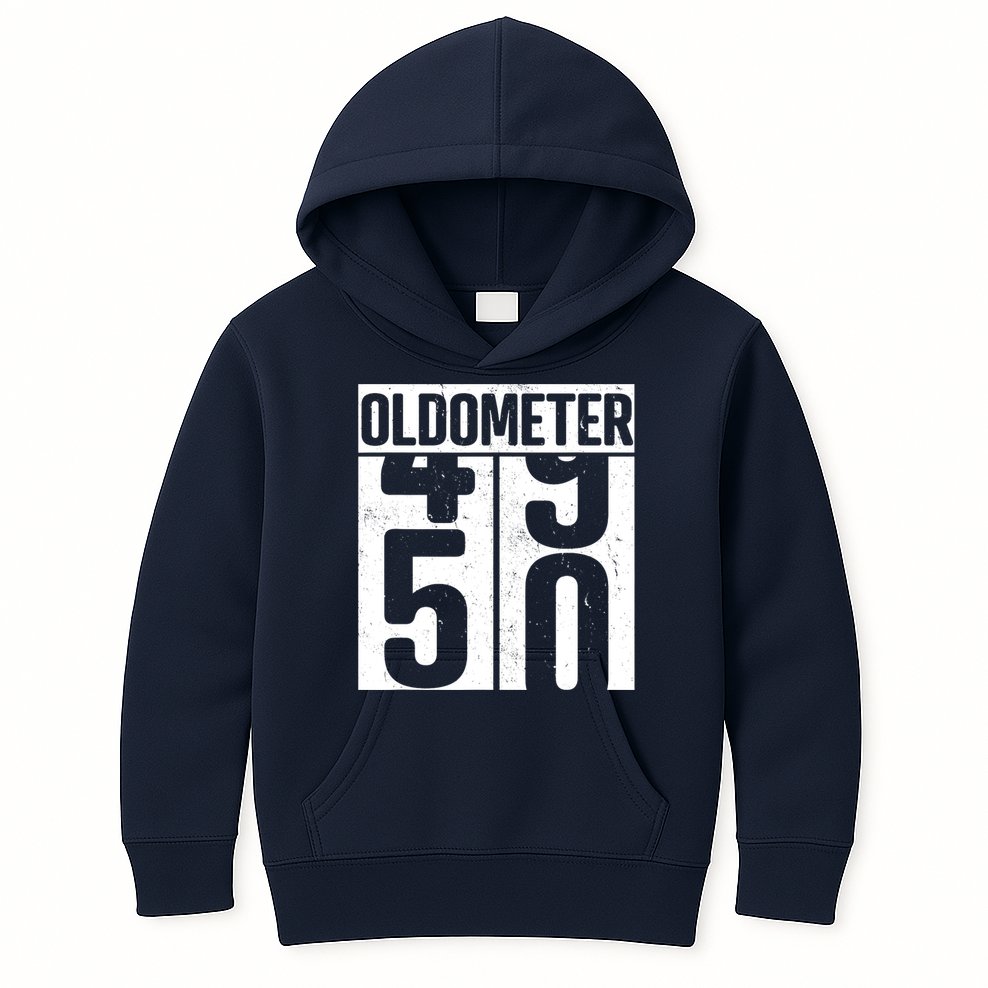 Oldometer 50 50th Birthday Oldometer Kids Hoodie