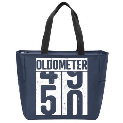 Oldometer 50 50th Birthday Oldometer Zip Tote Bag