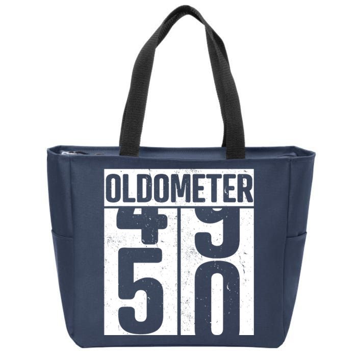 Oldometer 50 50th Birthday Oldometer Zip Tote Bag