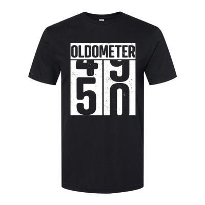 Oldometer 50 50th Birthday Oldometer Softstyle CVC T-Shirt