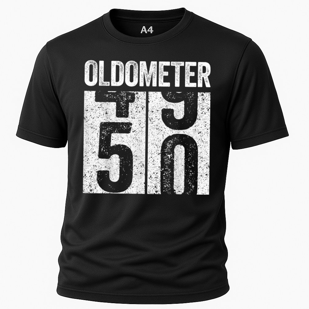Oldometer 50 50th Birthday Shirt shirt Cooling Performance Crew T-Shirt