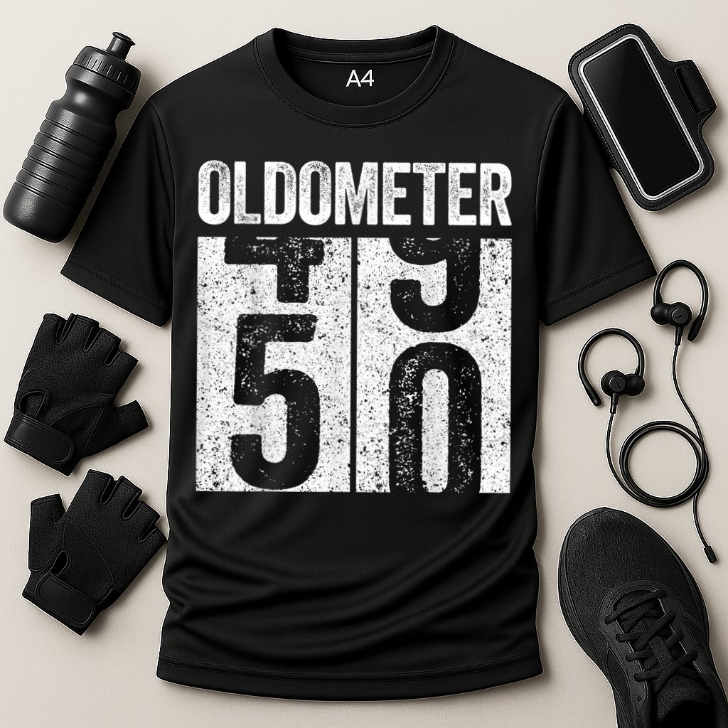 Oldometer 50 50th Birthday Shirt shirt Cooling Performance Crew T-Shirt