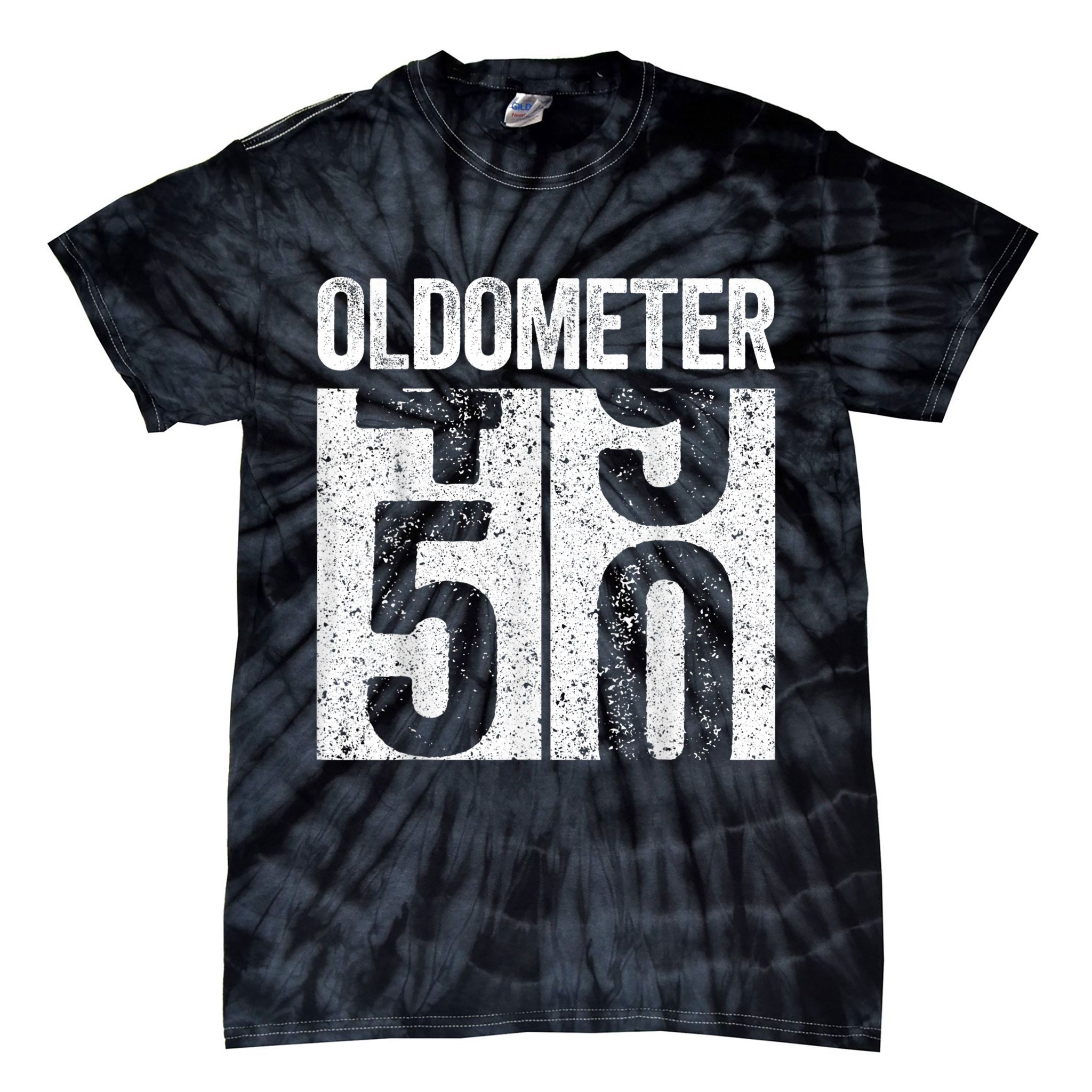 Oldometer 50 50th Birthday Shirt shirt Tie-Dye T-Shirt