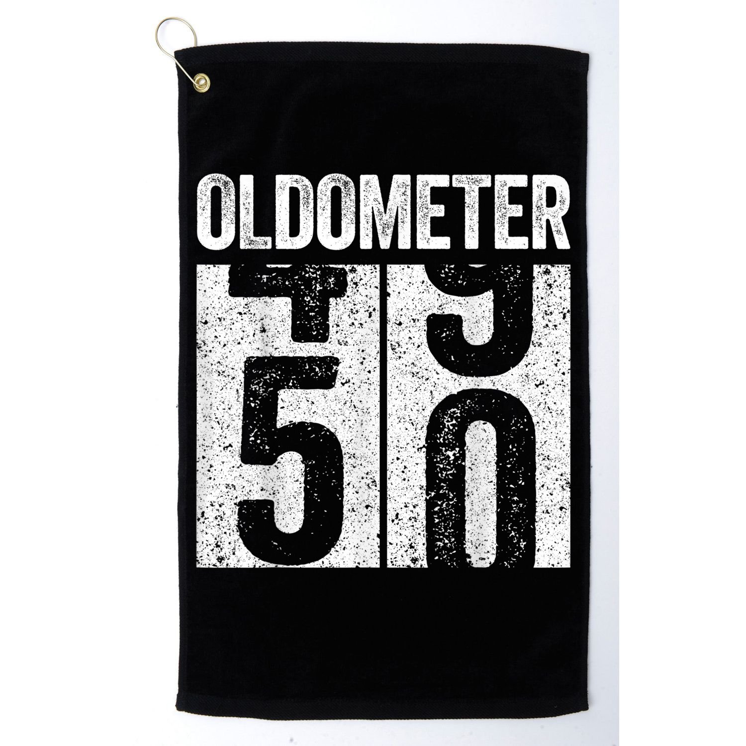 Oldometer 50 50th Birthday Shirt shirt Golf Towel