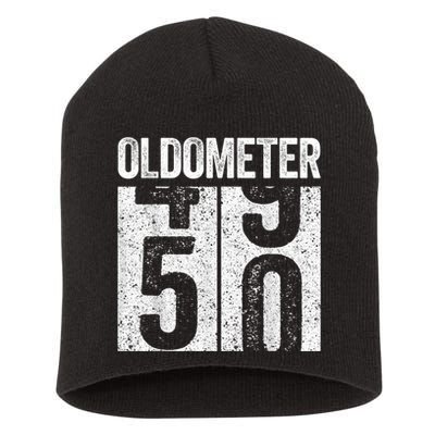 Oldometer 50 50th Birthday Shirt shirt Short Acrylic Beanie