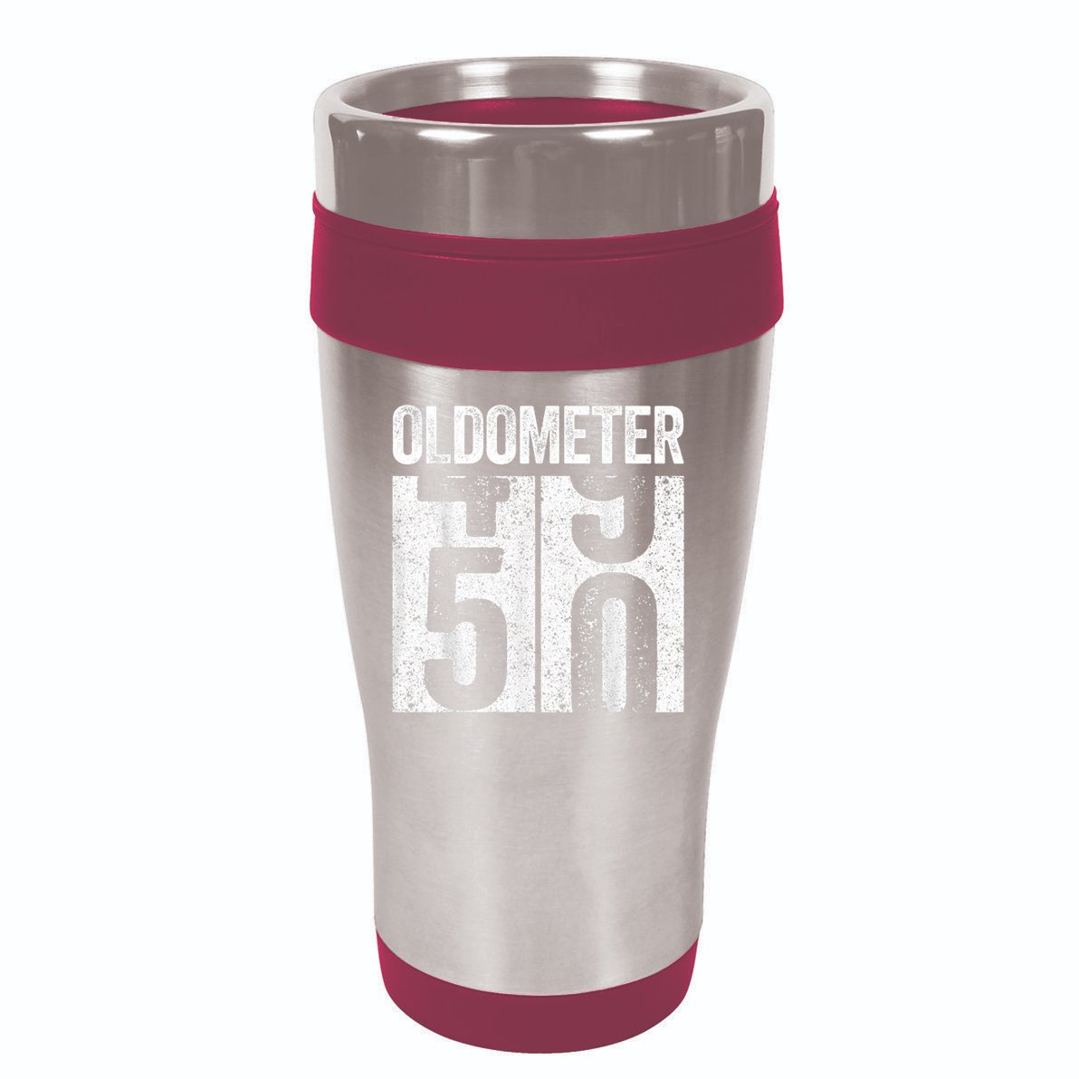 Oldometer 50 50th Birthday Shirt shirt 16oz Travel Tumbler
