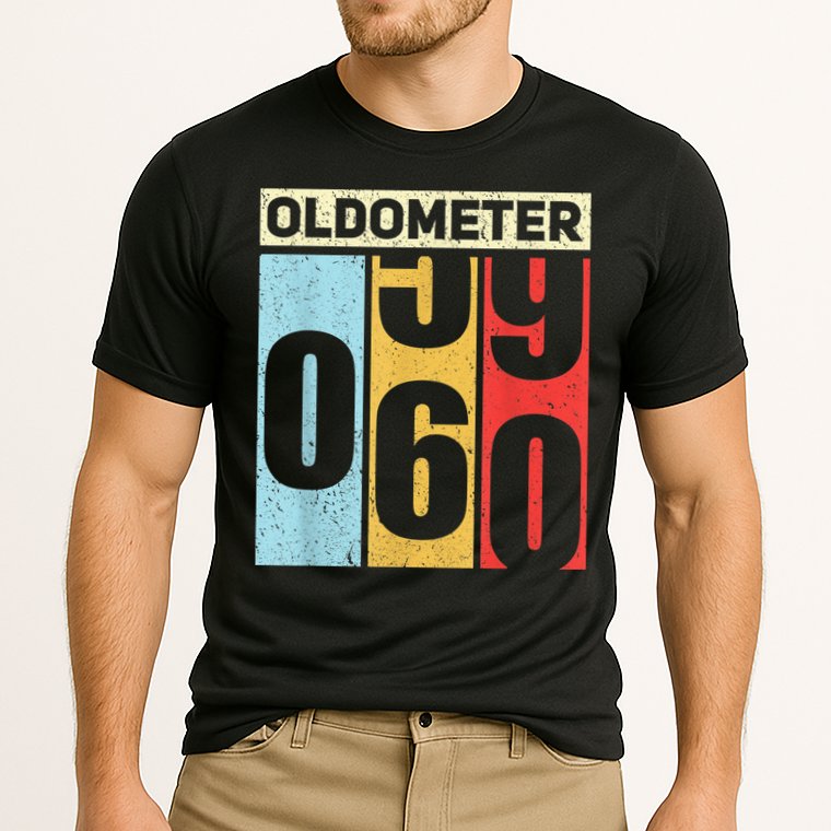 Oldometer 59-60 Funny 60th Birthday Odometer Gift Oldometer Performance Shirt