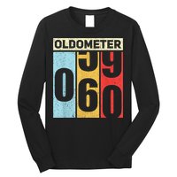 Oldometer 59-60 Funny 60th Birthday Odometer Gift Oldometer Long Sleeve Shirt
