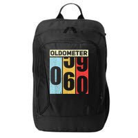 Oldometer 59-60 Funny 60th Birthday Odometer Gift Oldometer City Backpack