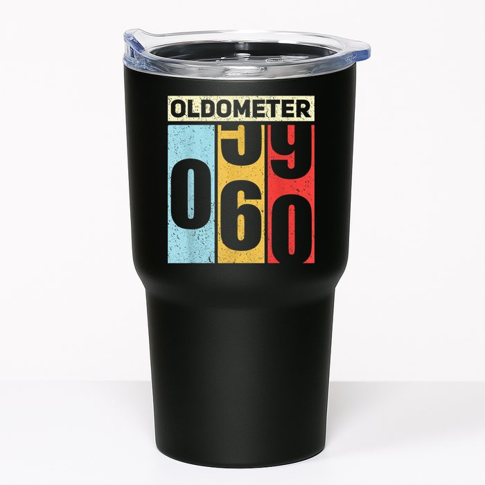 Oldometer 59-60 Funny 60th Birthday Odometer Gift Oldometer Tumbler